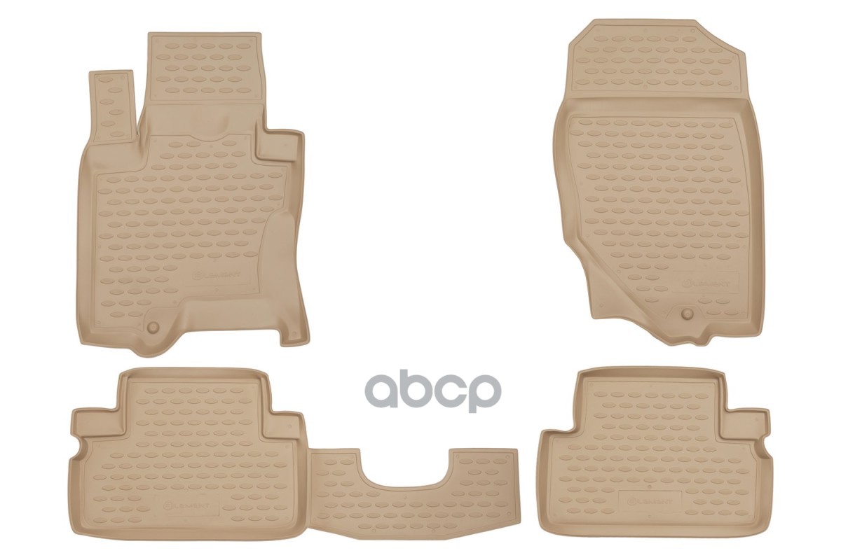 Коврики в салон INFINITI FX 50 2009-2012, 4 шт. (полиуретан, бежевые) / Инфинити ФХ ELEMENT арт. NLC.76.04.212