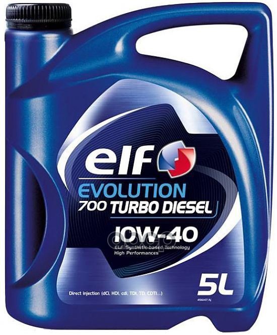 ELF Масло моторное ELF EVOLUTION 700 Turbo Diesel 10W-40 5л 214121