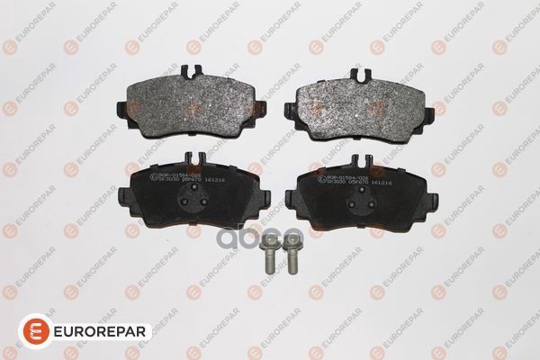 Колодки тормозные MB A-CLASS W168 97>04 передн. EUROREPAR арт. 1617255880