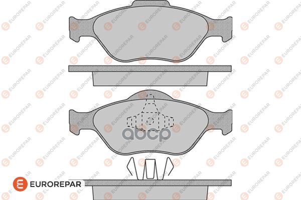 Колодки тормозные FORD FIESTA 95>01/01>/FUSION 01> передн. EUROREPAR арт. 1617256180