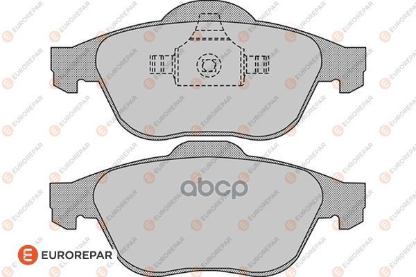 Колодки тормозные RENAULT MEGANE II/SCENIC II передн. EUROREPAR арт. 1617257380