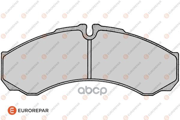 Колодки тормозные IVECO DAILY I 96-/II 02> передн. EUROREPAR арт. 1617276380