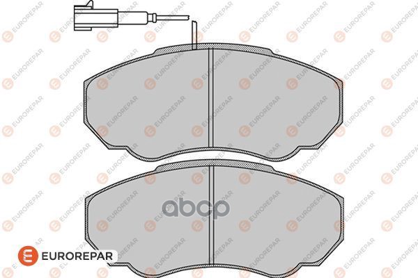 Колодки тормозные PSA JUMPER 02>/FIAT DUCATO 02>/BOXER 02> передн. EUROREPAR арт. 1617280580