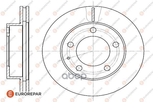 Диск Тормозной Ford Usa Probe Ii 93>, Mazda 626 Iv 92> EUROREPAR арт. 1618877280