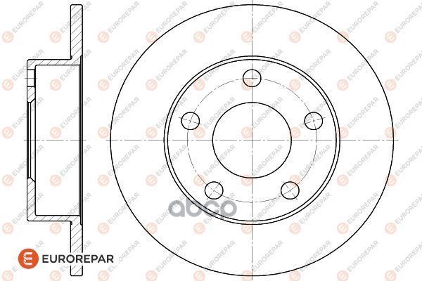 Диск Тормозной Audi A4 (8D2, B5) 1.8 T Quattro 1994> EUROREPAR арт. 1618887280