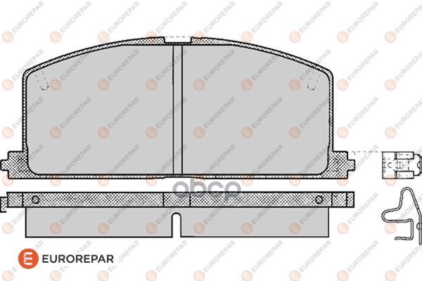 Колодки тормозные TOYOTA CAMRY/CARINA/CELICA/COROLLA/STARLET 1.3-2.0D 83>02 передн. EUROREPAR арт. 1623057780