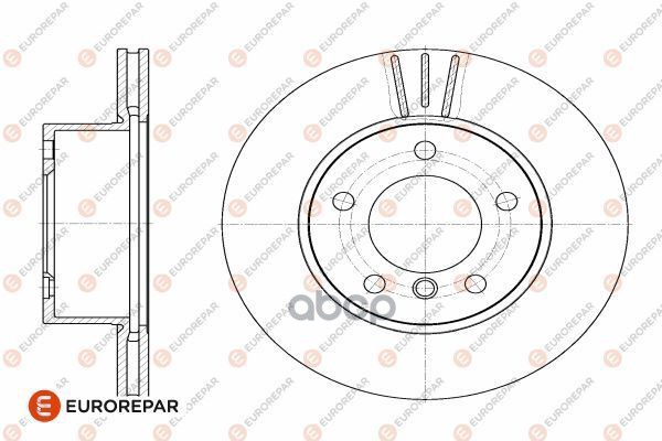Диск Тормозной Bmw 1 E81 116I 06>, Front, В=284Mm EUROREPAR арт. 1642760580
