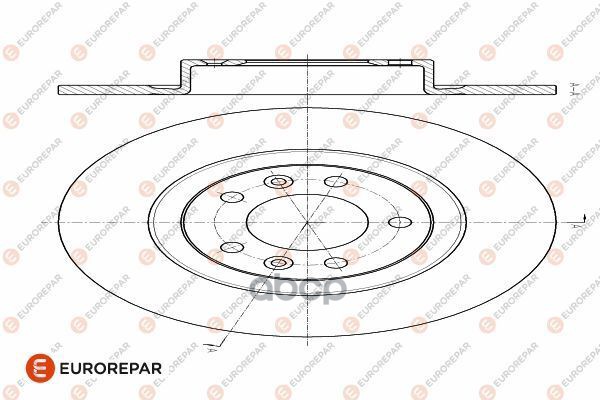 Диск Тормозной Peugeot 508 I (8D) 10> D=290Mm EUROREPAR арт. 1642773580