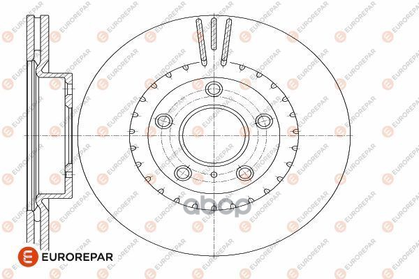 Диск Тормозной Nissan Teana I (J31) 2.0 2003>, Front, D=296Mm EUROREPAR арт. 1642780580