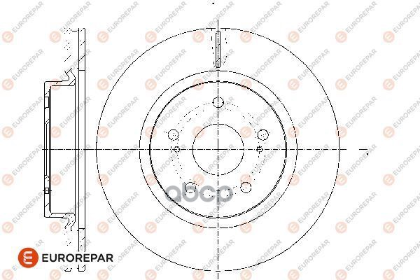 Диск тормозной  к-т. 2 шт. (цена за 1 шт.  заказывать 2 шт.) передн. вент. (без ABS) SUZUKI Grand Vi EUROREPAR арт. 1667861280