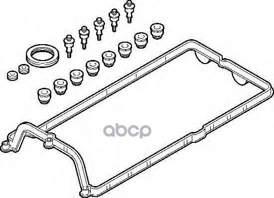 Прокладка клапанной крышки (компл) BMW E60 mot.N62 ELRING 725.330 Elring арт. 725.330