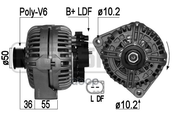 Генератор MERCEDES W210/W211/W220 14B 150A 209049 Era арт. 209049