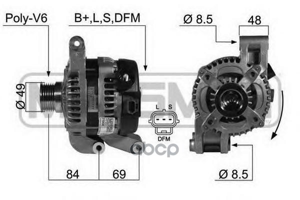 Генератор FORD FOCUS II 1.8/2.0 210438 Era арт. 210438