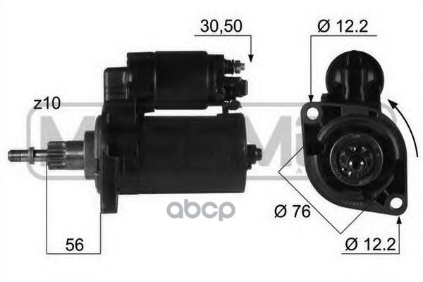 Стартер Audi A3, Vw Golf 1.8T (1.1Kw) Era арт. 220030