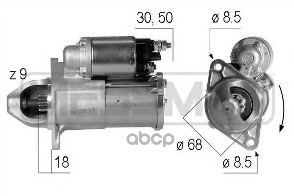 Стартер OPEL ASTRA H/J 1.6/1.8 220609 Era арт. 220609