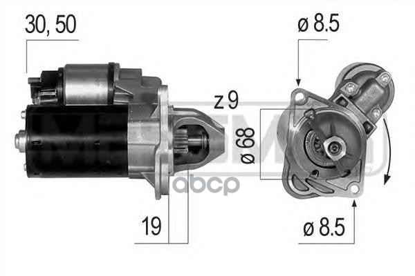 220648 Стартер OPEL ASTRA J  CORSA D 1.2/1.4 1.1kw Era арт. 220648