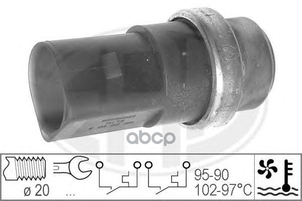 330231 Датчик  включение вентилятора AUDI A4/A6  VW PASSAT 98-05 Era арт. 330231