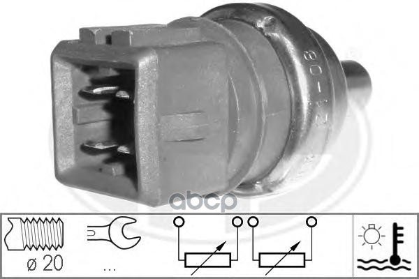 Датчик, температура ОЖ AUDI/VW 1.4-2.0 96-05 Era арт. 330497