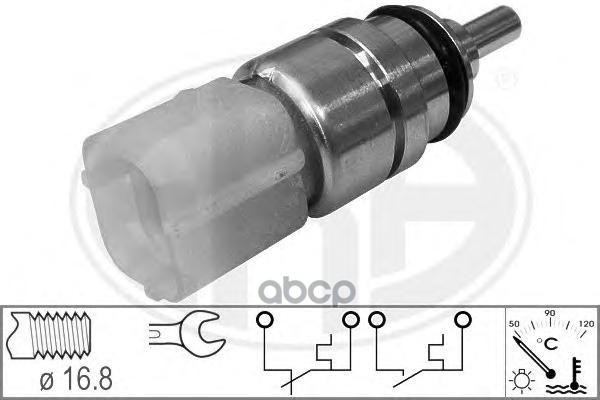 СНЯТО С ПР-ВА Датчик температуры ОЖ CHEVROLET AVEO/KALOS DAEWOO MATIZ 330665 Era арт. 330665