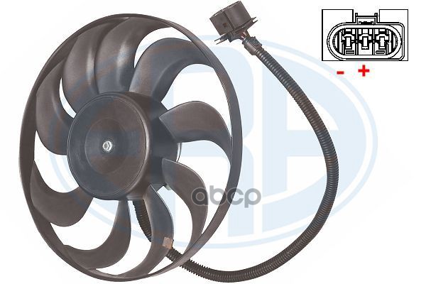 Вентилятор радиатора двигателя VW BORA/GOLF IV 1.9TDi/2.0 (правый) 352049 Era арт. 352049