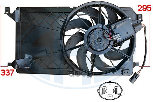 Вентилятор радиатора двигателя FORD FOCUS II 1.8/2.0 352072 Era арт. 352072