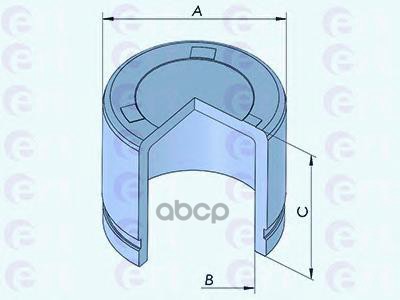 Поршень Тормозного Суппорта Перед D57 H51 Hyundai Elantra, I30, Kia Ceed 08-, Suzuki Sx4 06- Ert арт. 150901-C