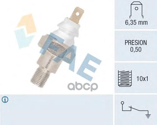 Датчик давления масла FAE арт. 11710