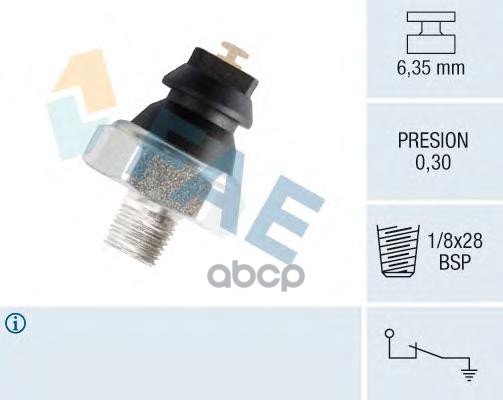 Датчик давления масла FAE арт. 12240