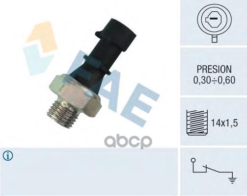 Датчик давления масла FAE арт. 12430