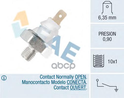 Датчик давления масла FAE арт. 12930