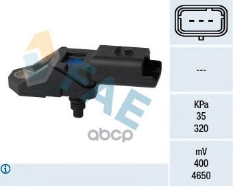 Датчик давления воздуха FAE арт. 15108