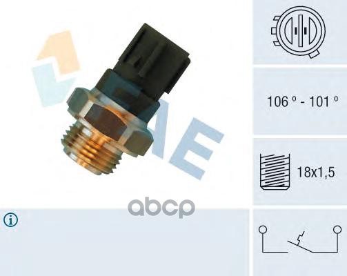 Датчик включения вентилятора FAE арт. 36460