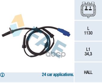 Датчик ABS Citroen FAE арт. 78034
