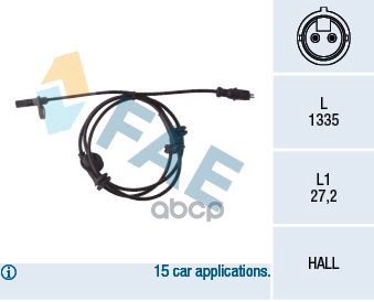 Датчик ABS Fiat FAE арт. 78047