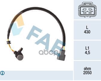 Датчик положения коленвала FAE арт. 79419