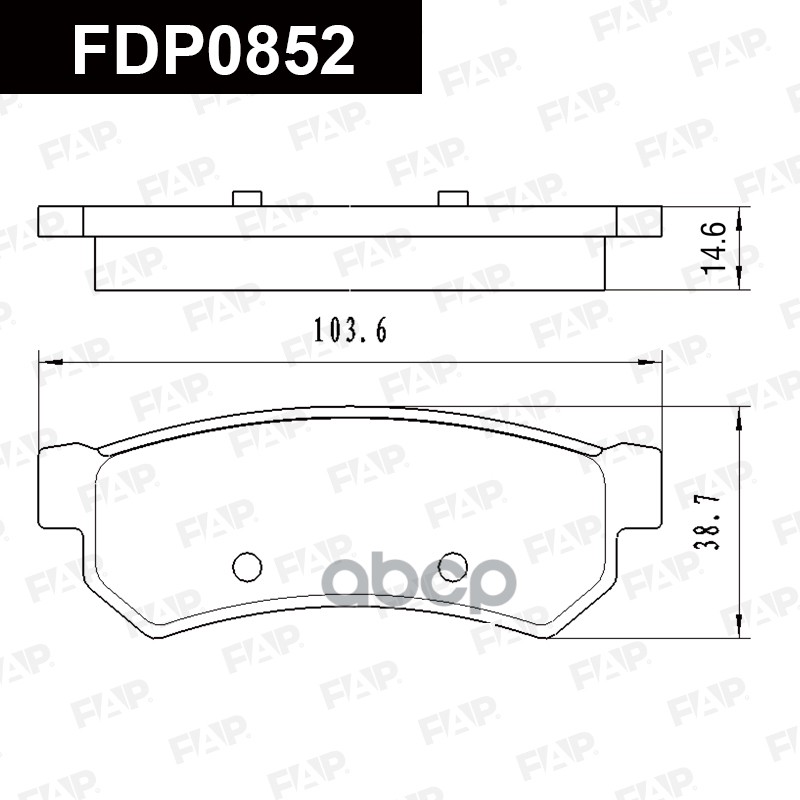 Тормозные колодки дисковые смесь CERAMIC CHEVROLET Lacetti 2.0L 2006.08-2011.12 FAP арт. fdp0852