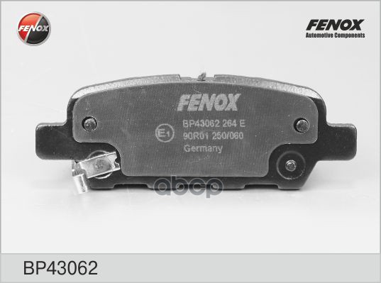 Колодки тормозные дисковые Nissan 350Z 03-, Murano 03-, Quasqai 07-, Tida 07-, X-trail 01-, Renault FENOX арт. BP43062