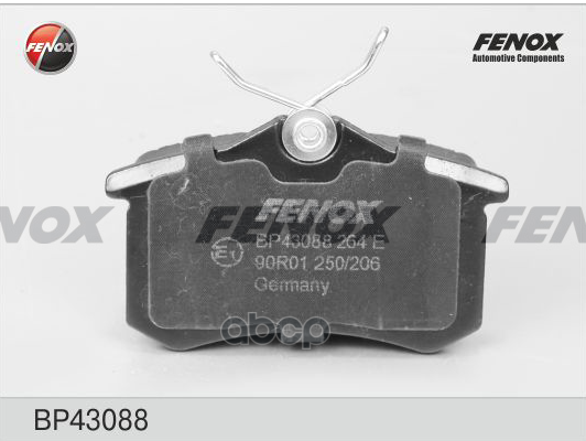 Колодки диск задние A4 00-09, 97-05 BP43088 FENOX арт. BP43088