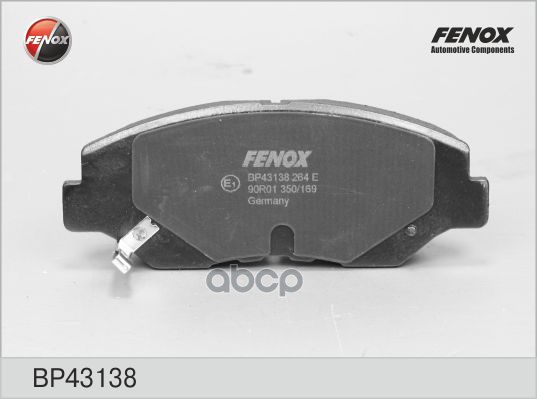 Колодки диск передние CR-V II, Accord VIII BP43138 FENOX арт. BP43138