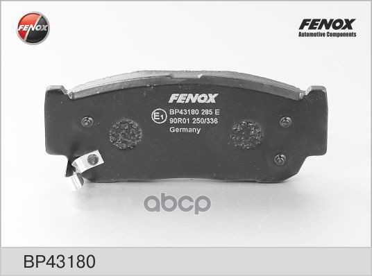 Колодки тормозные дисковые Kia Sorento I, SsangYong Kyron, Rexton, Dongfeng Future 02- FENOX арт. BP43180