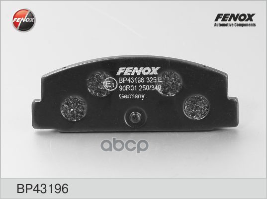 Колодки MAZDA 6, 323 C/F/S, 626 III-V, Premacy I 02- BP43196 FENOX арт. BP43196
