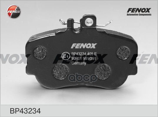 Колодки передние FENOX BP43234 FENOX арт. BP43234
