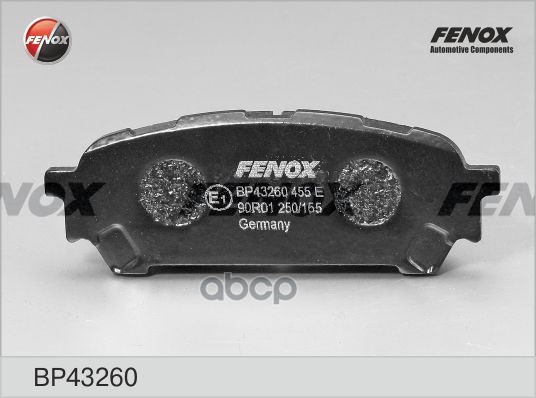 Колодки тормозные задние FENOX BP43260 FENOX арт. BP43260