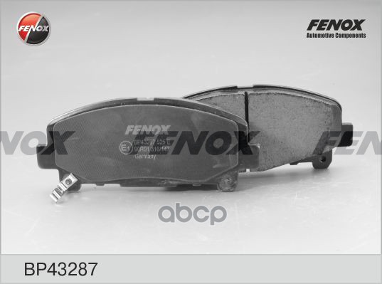 Колодки Тормозные Дисковые | Перед Прав/Лев | FENOX арт. BP43287