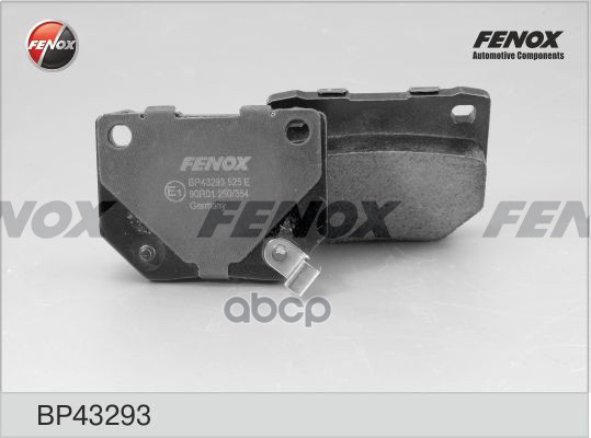 Колодки Тормозные Дисковые | Зад Прав/Лев | FENOX арт. BP43293