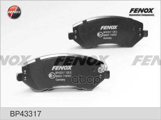 Колодки Диск торм..перед. FENOX арт. bp43317