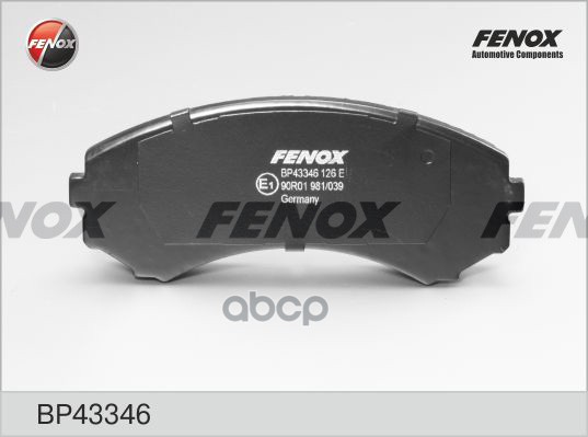 Колодки тормозные дисковые Mazda MPV 92-99, Mitsubishi Pajero 00- FENOX арт. BP43346