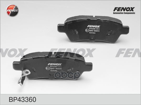 Колодки Тормозные Дисковые Nissan Pathfinder 05-, Tokico FENOX арт. BP43360
