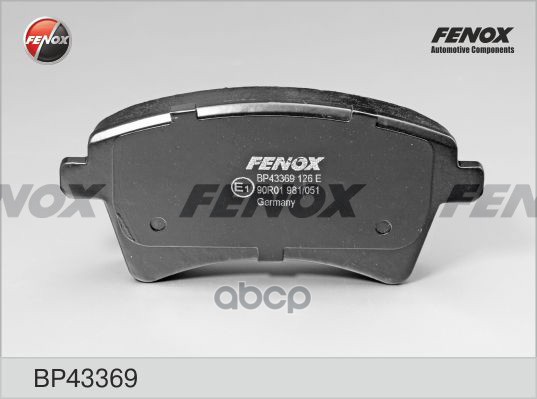 Колодки Диск торм..перед. FENOX арт. bp43369