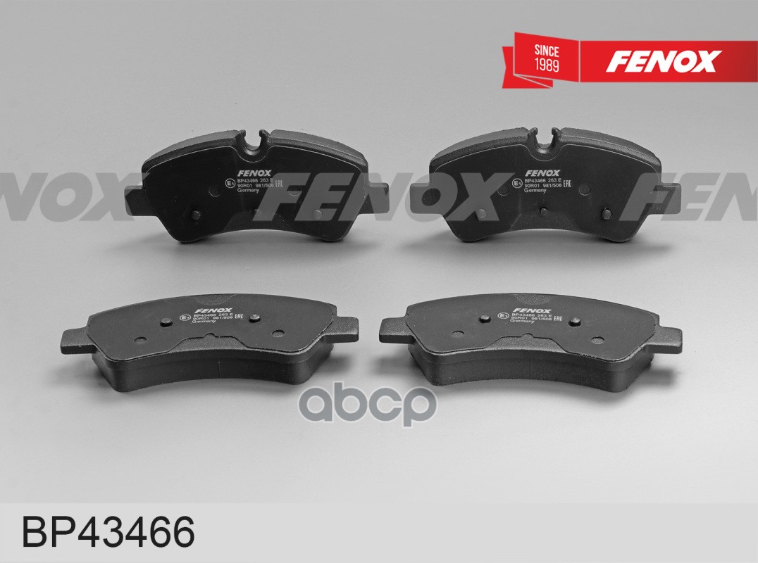Колодки тормозные дисковые Ford Transit 12- задние FENOX арт. bp43466